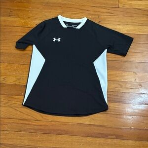 Under Armour Black and White Sports Tee